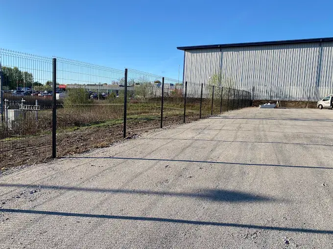 Commercial security fencing installation in Aberdeen by N.PAS