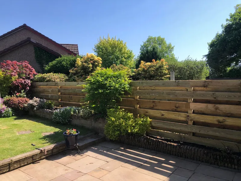 Custom timber garden fencing installation in Aberdeen by NPAS