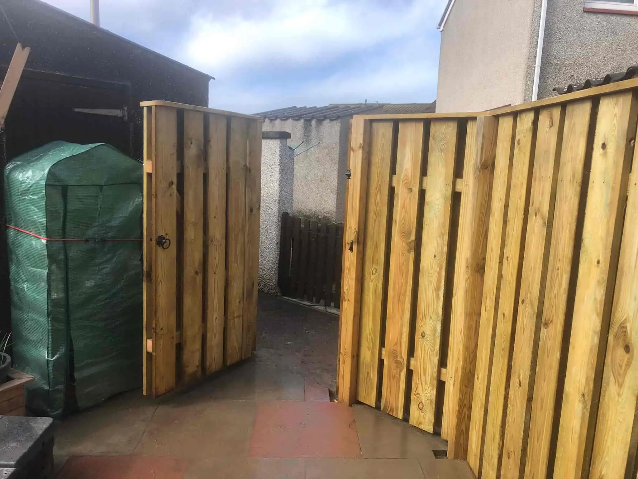 Storm damage fence repair in Aberdeen by N.PAS