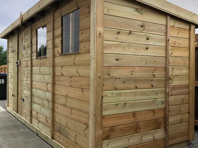 Handmade timber garden shed and workshop construction in Aberdeen by NPAS