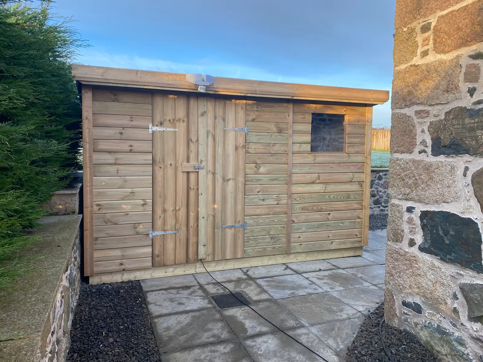 Pent Roof Garden Studio Rosemount Pent roof timber garden workshop studio in Rosemount Aberdeen