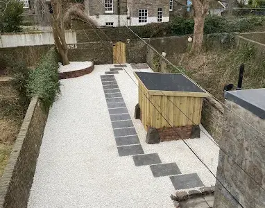 Natural sandstone stepping path Aberdeen